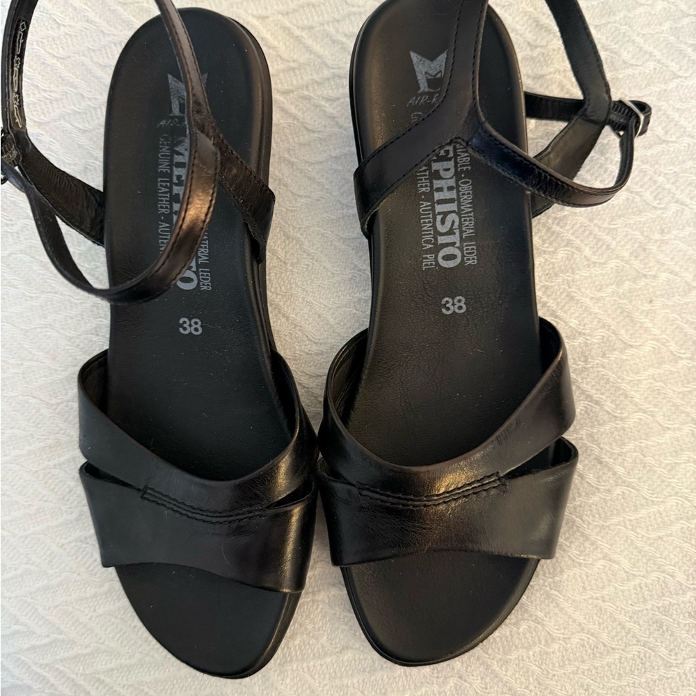 Mephisto Elegant Black Women's Sandals size 38